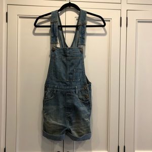 Free People Cropped Overalls